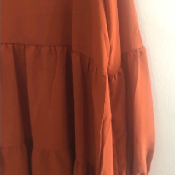 Burnt Orange Caramel Tunic Dress - Picture 4 of 5